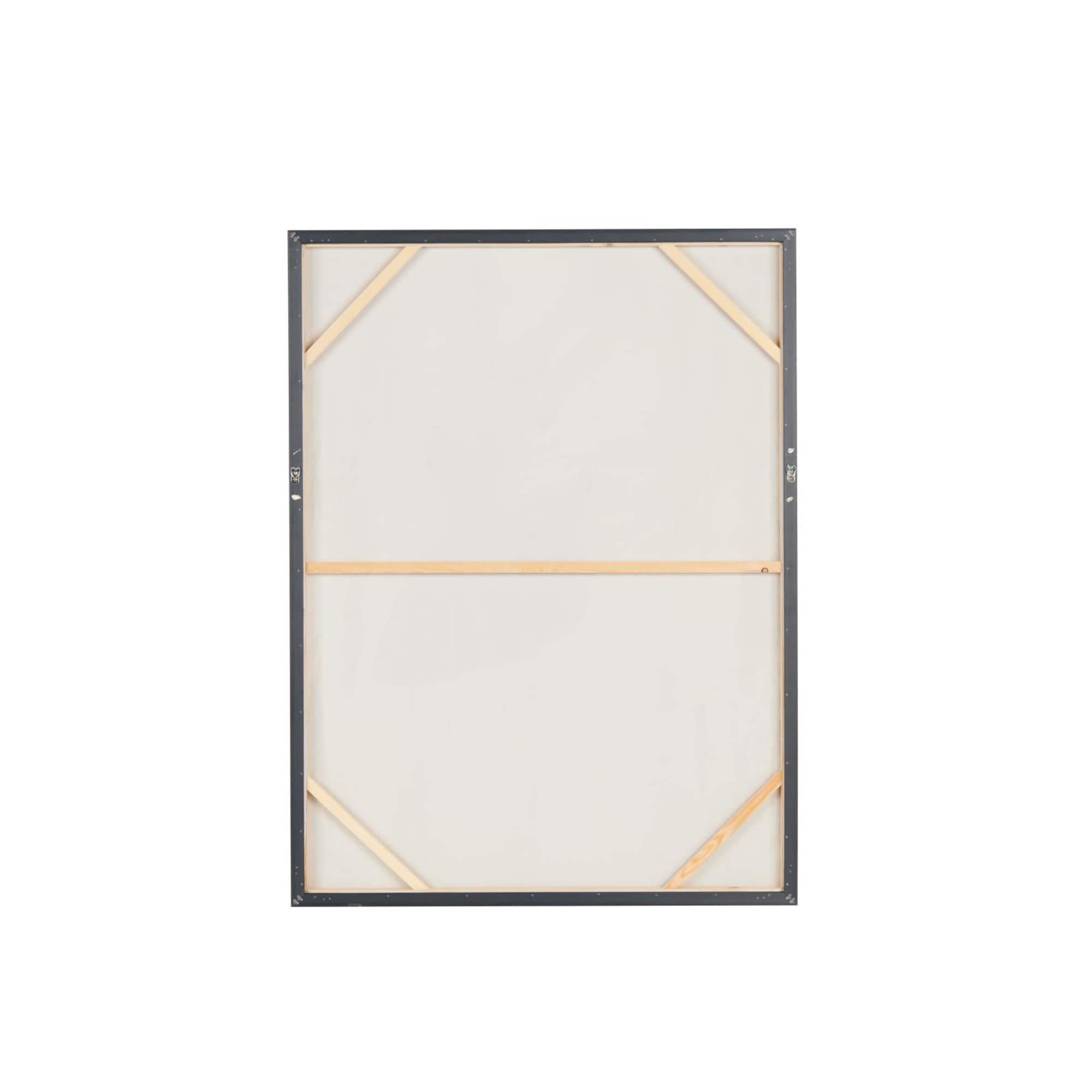 Gold Canvas Dancer Ballet Living Room Framed Wall Art with Black and Gold Foil Accents